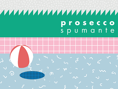 Prosecco Spumante design illustration packaging design