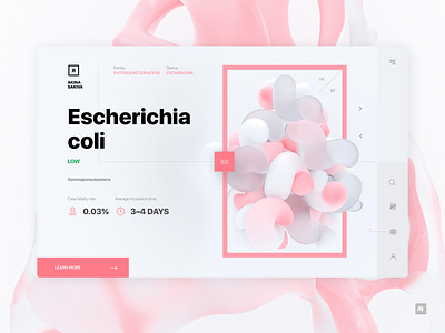 Biology encyclopedia app app concept cinema 4d dailyui design interface interface design landing page layout minimal product design render site ui ux visualdesign web web design webdesign website