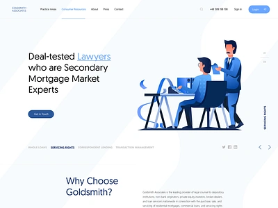 Goldsmith Associates app app concept dailyui design illustration interface interface design landing page landingpage page site template ui ux vector visual visualdesign web webdesign website