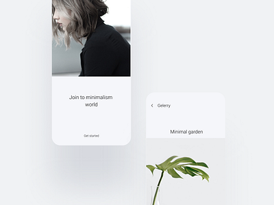 Minimalism application UI design minimalism mobile app ui