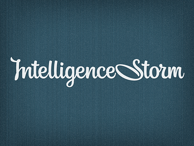 Logo ver. for IStorm intelligencestorm lettering logo
