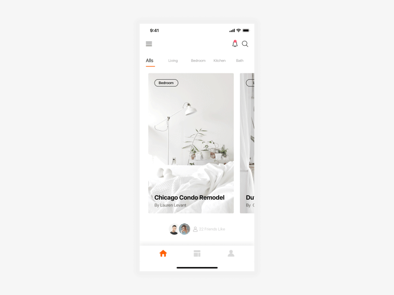 Furniture Home APP animation