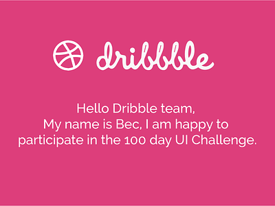 Dribbble Welcome Page 01