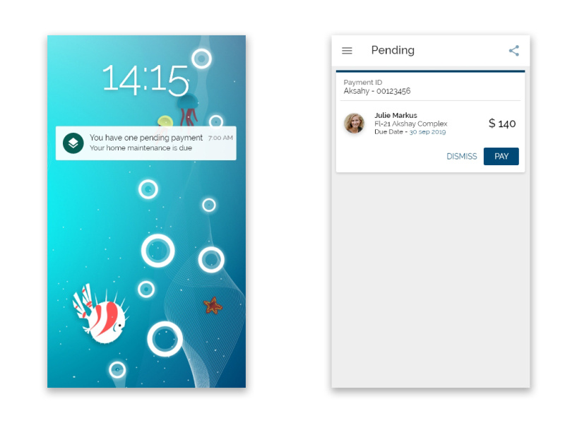 Notification Pending Payment by Pramod Mali on Dribbble