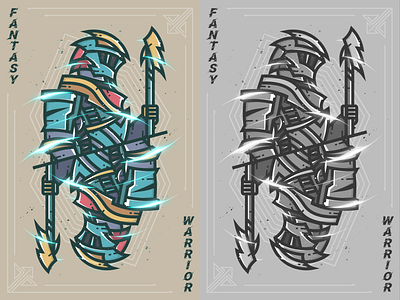 Fantasy warrior--18 dora s fantasy warrior illustration warrior 弟仔 插图