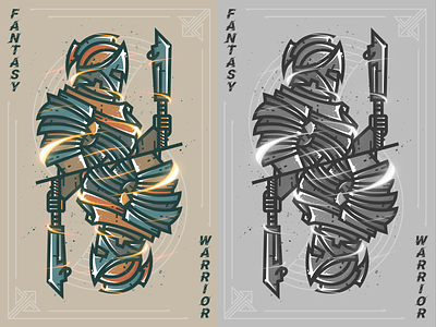 Fantasy warrior--20 dora s fantasy warrior illustration warrior 弟仔 插图