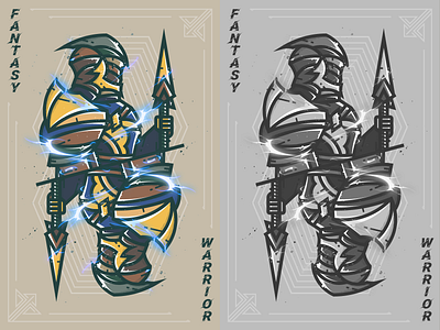 Fantasy warrior--26 dora s fantasy warrior illustration warrior 弟仔 插图