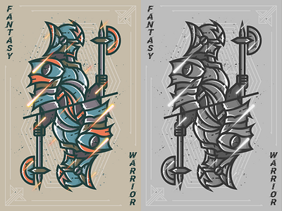 Fantasy warrior--27 dora s fantasy warrior illustration warrior 弟仔 插图
