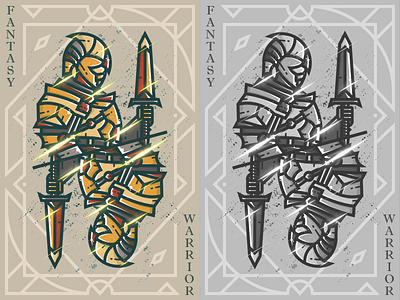 Fantasy warrior--29 illustration middle ages warrior 弟仔