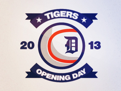 Tigers Opening Day 2013 baseball design detroit francisco javier logo tigers