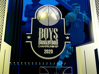 CHSL Boys Basketball Championship basketball blender 3d design francisco javier sports