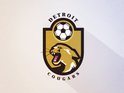 Detroit Cougars cougar design detroit fever pitch football francisco javier futbol logo soccer