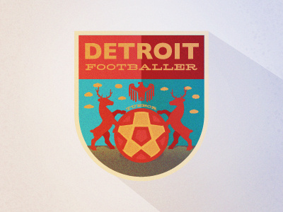 Detroit Footballer design detroit detroit footballer fever pitch football francisco javier futbol logo soccer