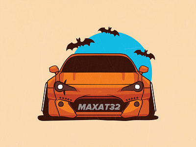 GT86 halloween car drift gt86 halloween illustration jdm stance toyota