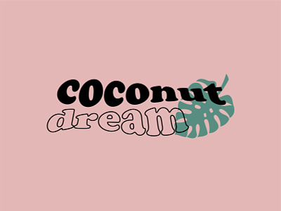 Logo coconut dream beuty coco coconut cosmetic dream logo
