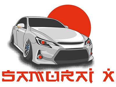 SAMURAI X car drift japan mark samurai slammed stance toyota