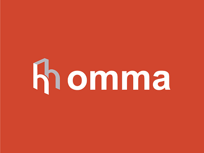 Logo Homma chair furniture h home logo red