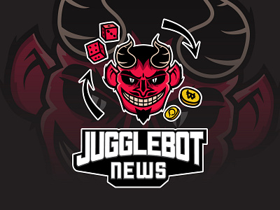 Logo Jugglebot devil dice esport evil illustration logo money vector