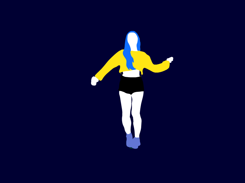 Dancing Girl animate animated animation cel dance motion rotoscope rotoscoping