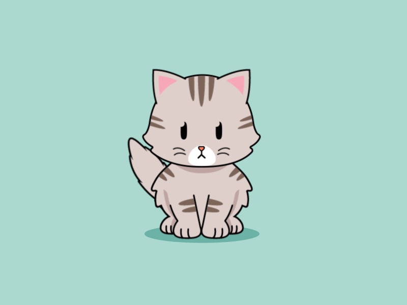 moving animated cat