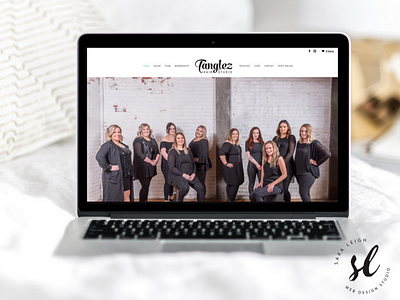 Tanglez Hair Studio WordPress Website ecommerce hair salon woocommerce wordpress