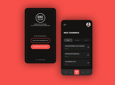 Bike polo app app bike polo dailyui dailyuichallenge design flat mobile tournament ui ux
