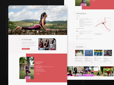 Yoga Mia. Webdesign design flat ui webdesign