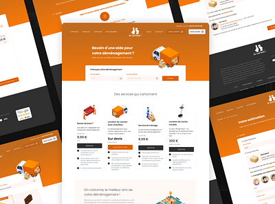 Webdesign - Déménageurs / Movers app design ui webdesign
