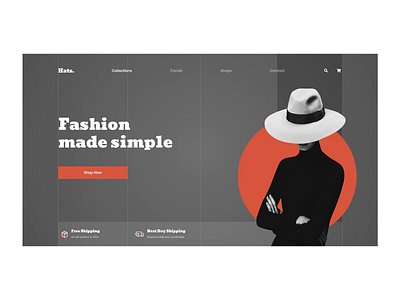 Hats Rebound with Torus Kit animation bootstrap css html interaction landing responsive svg torus torus kit typography