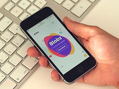 Blobz Mobile Parallax animated animation blobs blobz bootstrap css html interaction landing mobile orientation parallax sensor torus kit