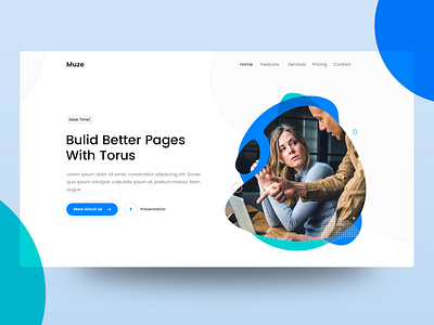 Torus Kit Template blobs bootstrap clean design landing minimal template torus kit ui