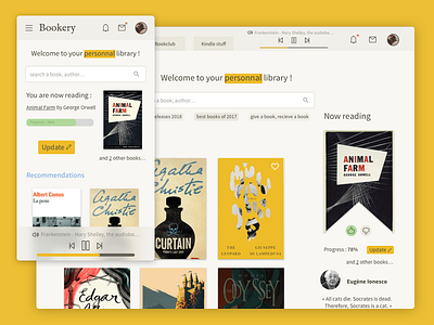 Bookery app book library mobile reading search service ui ux web