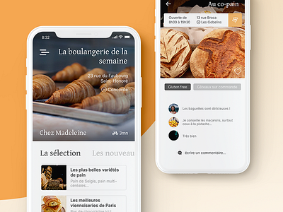 Bakery app app bakery croissants restaurant ui ux