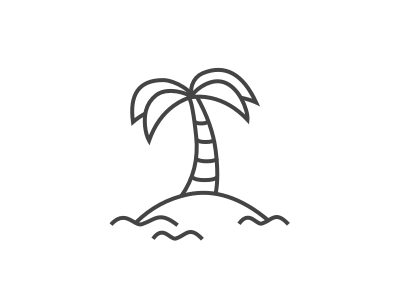 palm tree icon chill flat holidays icon island outline palm palm tree tree vacations