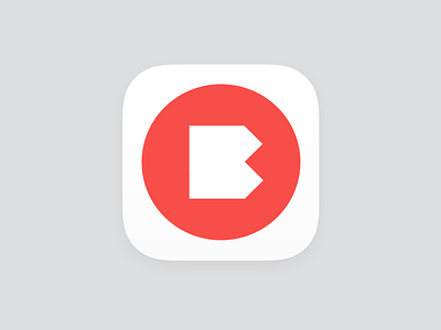 Bass Blog | App Icon app circle design geometry icon ios iphone red