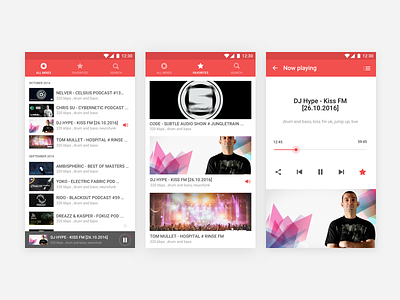 Bass Blog For Android android app design dnb free music ui