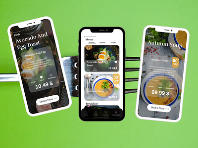 Food App Concept app cooking cooking app food icon interface ui ux