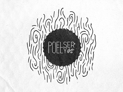 Pœlserpolly illustration logo stamp