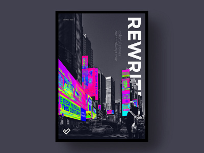 Rewrite - poster design add composition design layout poster rewrite tourist urban