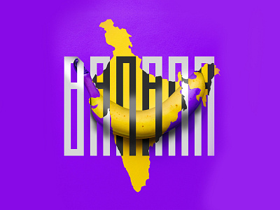 Banana x India composition banana colormix complementar complementary composition india layout