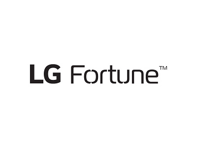 LG FORTUNE Device logo branding design device logo lg lg fortune logo typography