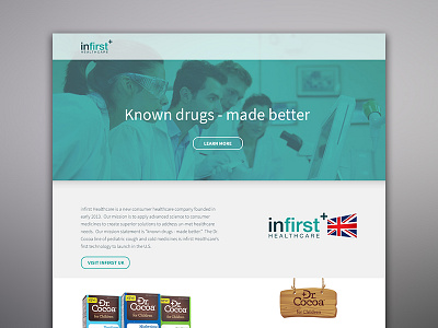 Healthcare Landing Page clean flat healthcare home page landing page minimal product ux