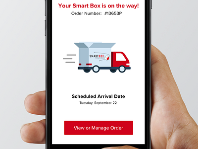 Order Placed app ios mobile shipping tracking ui