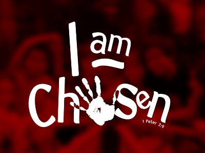 #IamChosen apparel branding church logo shirt typography