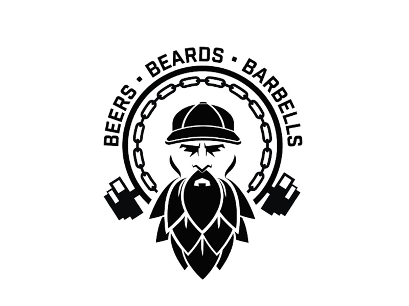 Beers • Beards • Barbells by Alberto Lora on Dribbble