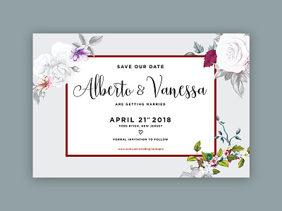 Save the Dates marriage save the date typography wedding
