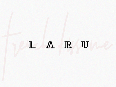 LARU logo concept branding handlettering identity lettering logo logo design