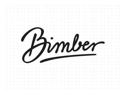 Bimber lettering handmade lettering logo typography