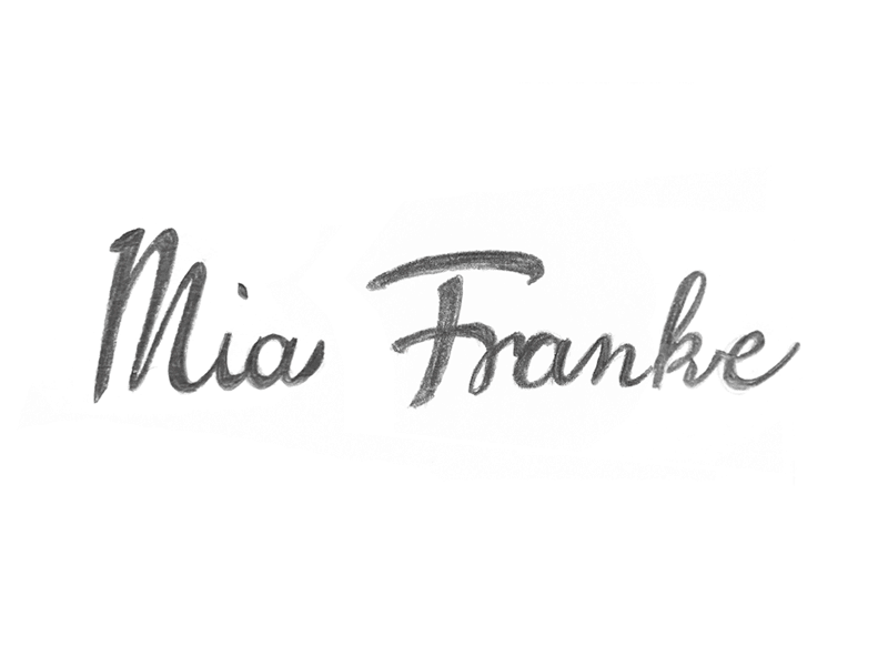 Mia Franke - handlettering logo branding identity lettering logo logo design