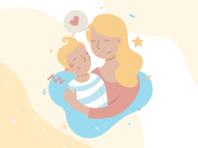 Happy Mum character design illustration vector illustration vectors